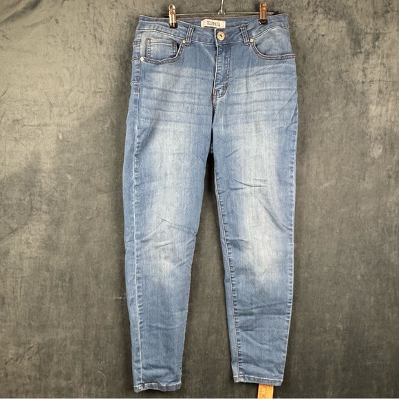 Telepatia Blue Ankle Cropped, Distressed Jeans Sz 13/31 - Picture 1 of 11